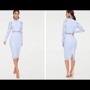 baby blue lacey dress